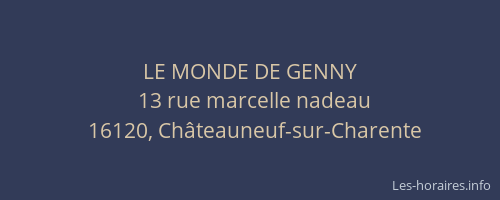 LE MONDE DE GENNY