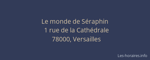 Le monde de Séraphin