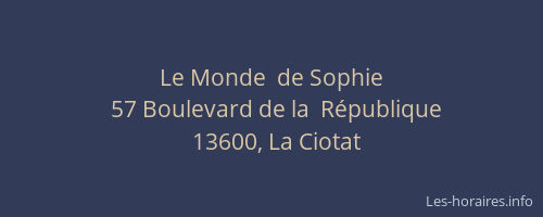 Le Monde  de Sophie
