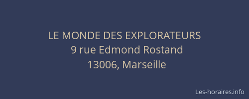 LE MONDE DES EXPLORATEURS