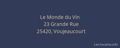 Le Monde du Vin