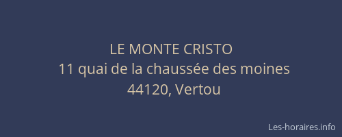 LE MONTE CRISTO