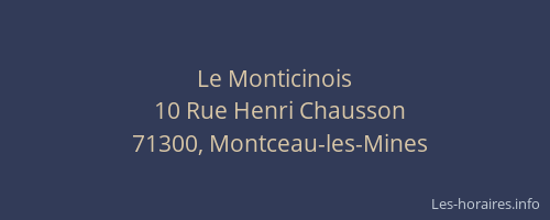 Le Monticinois