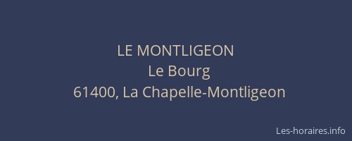 LE MONTLIGEON