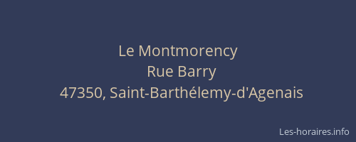 Le Montmorency