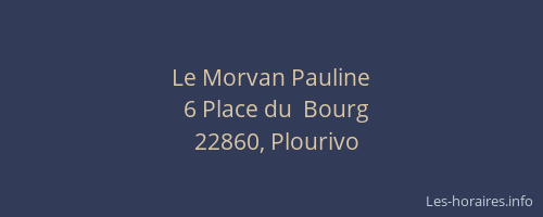 Le Morvan Pauline