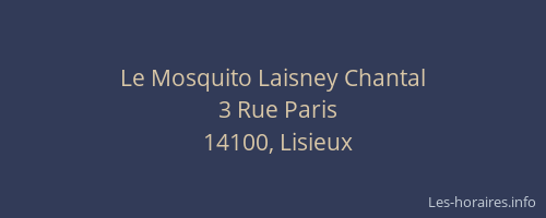 Le Mosquito Laisney Chantal