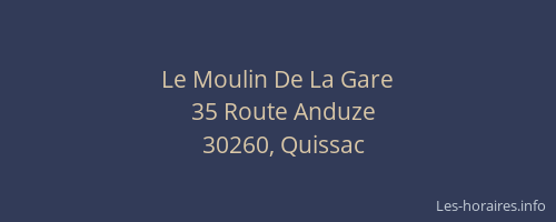 Le Moulin De La Gare