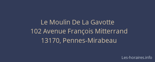 Le Moulin De La Gavotte