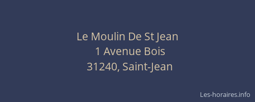 Le Moulin De St Jean