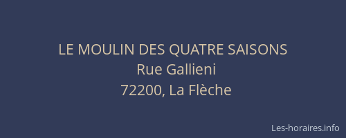 LE MOULIN DES QUATRE SAISONS
