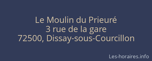 Le Moulin du Prieuré