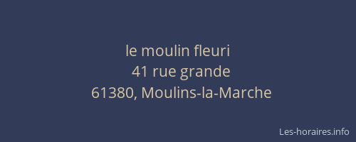 le moulin fleuri