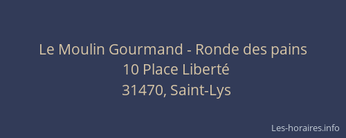 Le Moulin Gourmand - Ronde des pains