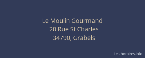 Le Moulin Gourmand