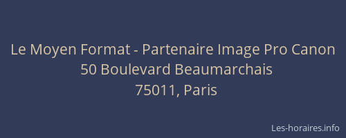 Le Moyen Format - Partenaire Image Pro Canon