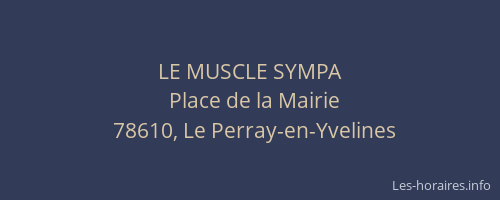 LE MUSCLE SYMPA