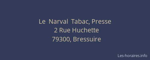 Le  Narval  Tabac, Presse