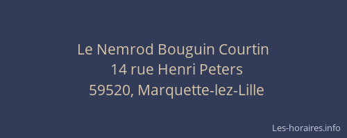 Le Nemrod Bouguin Courtin