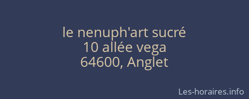 le nenuph'art sucré