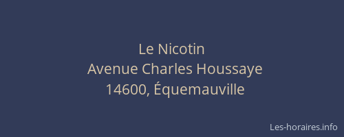 Le Nicotin