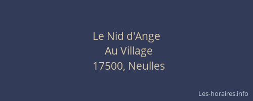 Le Nid d'Ange