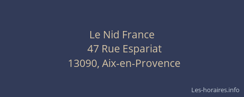 Le Nid France