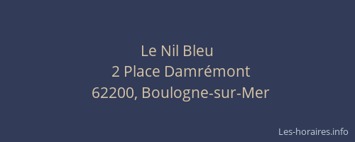 Le Nil Bleu