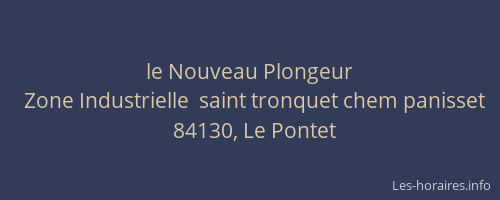 le Nouveau Plongeur