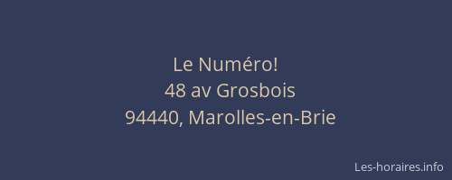 Le Num&eacute;ro!