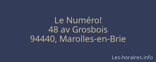 Le Numéro!