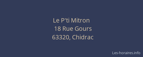 Le P'ti Mitron
