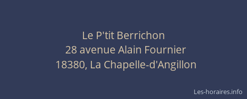 Le P'tit Berrichon