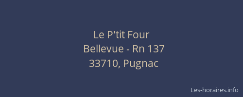Le P'tit Four