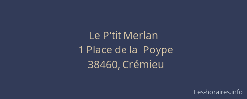 Le P'tit Merlan