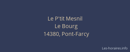 Le P'tit Mesnil