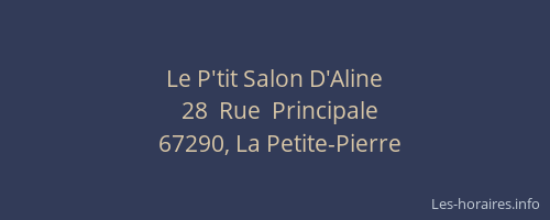 Le P'tit Salon D'Aline