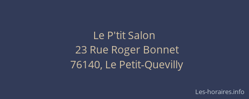 Le P'tit Salon