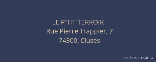 LE P'TIT TERROIR