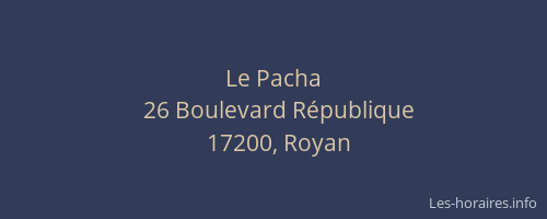 Le Pacha