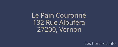 Le Pain Couronné