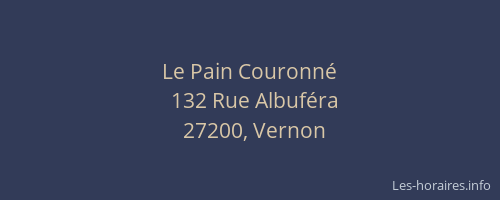 Le Pain Couronn&eacute;