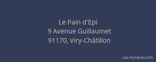 Le Pain d'Epi