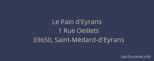 Le Pain d'Eyrans