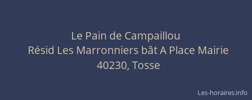 Le Pain de Campaillou