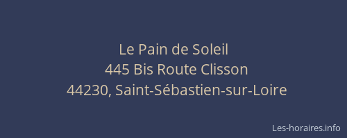Le Pain de Soleil