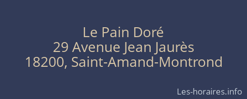 Le Pain Doré