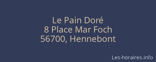 Le Pain Doré