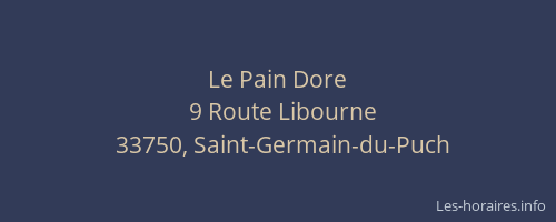 Le Pain Dore