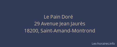 Le Pain Dor&eacute;